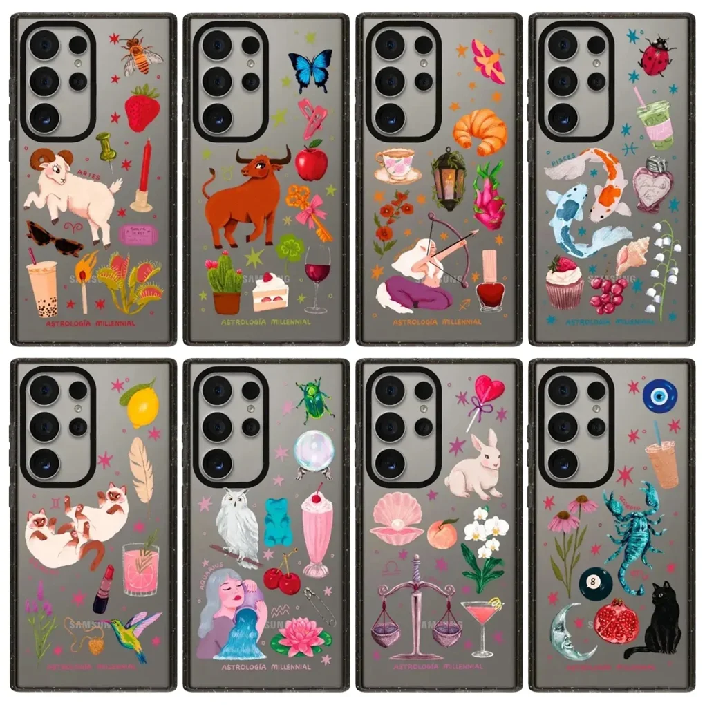 

Star Sign Animal Acrylic Case for Samsung Galaxy S23 S24 S25 Ultra S25+ Plus Protective Shell