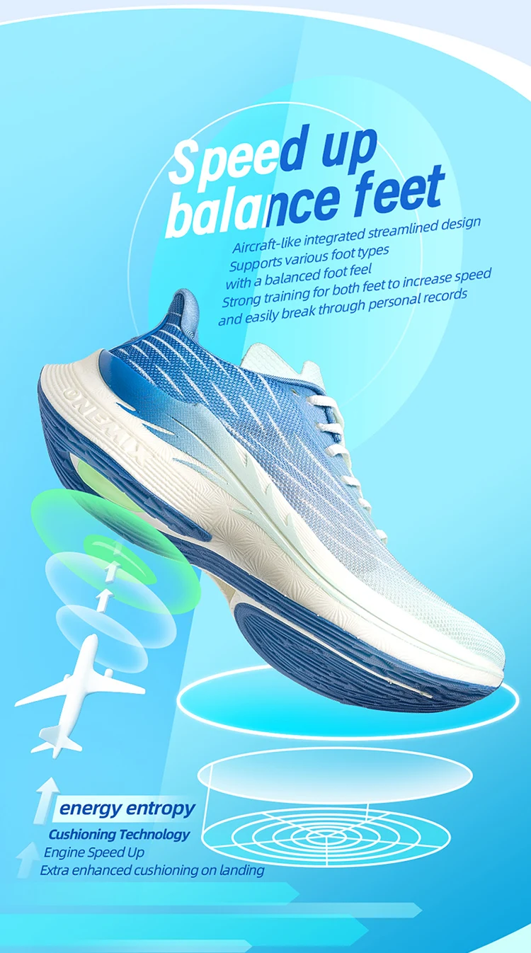 Onemix 2026 Wind Wings Atmungsaktive Speed-Laufschuhe für Herren, Marathon-Sport, Leichte Freizeitschuhe für Damen, Outdoor-Springseilschuhe – Detail 3