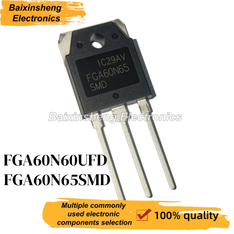 10PCS FGA60N60UFD FGA60N65SMD TO-3P 60A 650V 60N60UFD 60N65SMD 60N60 60N65 IGBT tube welding