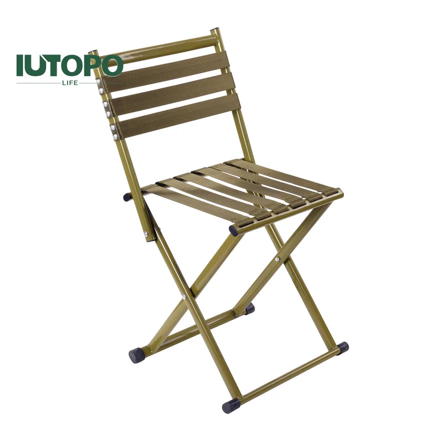 Silla con respaldo plegable grueso para exteriores, taburete plegable Maza grueso, silla de pesca, taburete pequeño, banco pequeño portátil