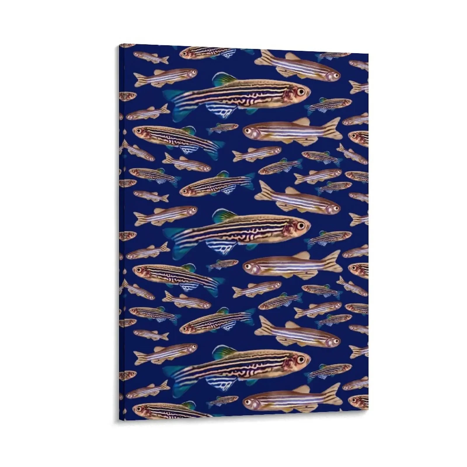 Zebrafish Danio Model Organism Genetics Biology Pattern Canvas Painting Paintings on the wall anime figure