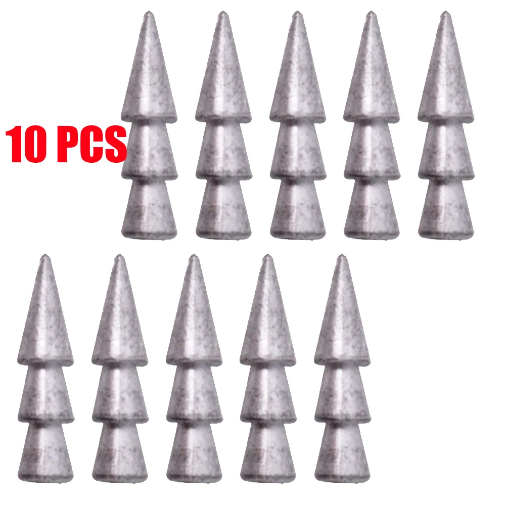 10Pcs Lead Nail Weights Fishing Sinker Insert Weight For Worm Nail Sinkers Rig Sinkers Lure Worm Weights Fishing Accessories