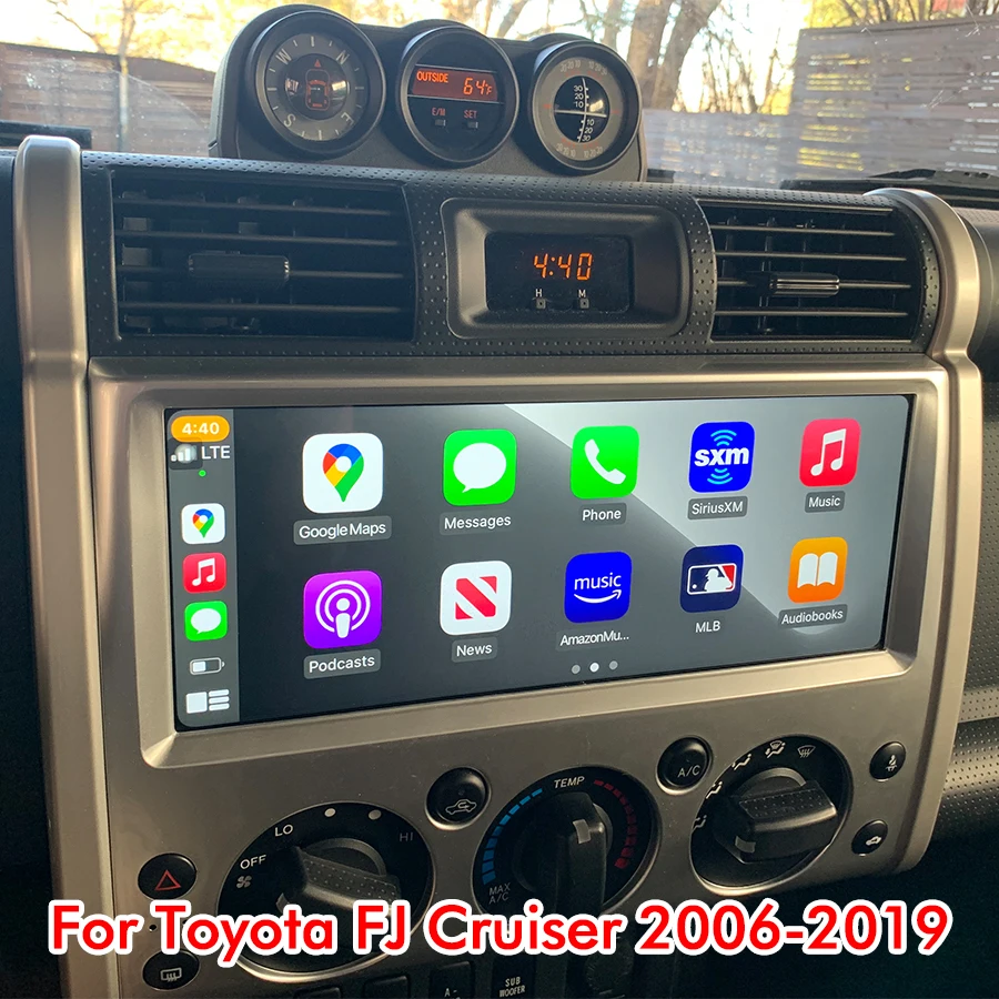 12.3inch Android 14 Screen For Toyota FJ Cruiser 2006-2019 Carplay GPS Car Radio Multimedia Player Navigation Stereo Head unit