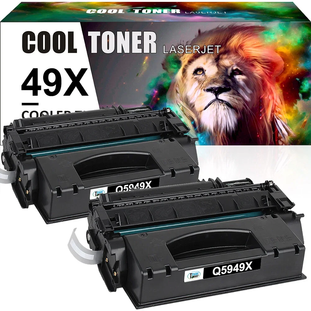 

2PK Q5949X Toner Cartridge Black For 49X 3390 3392 1320 1320n