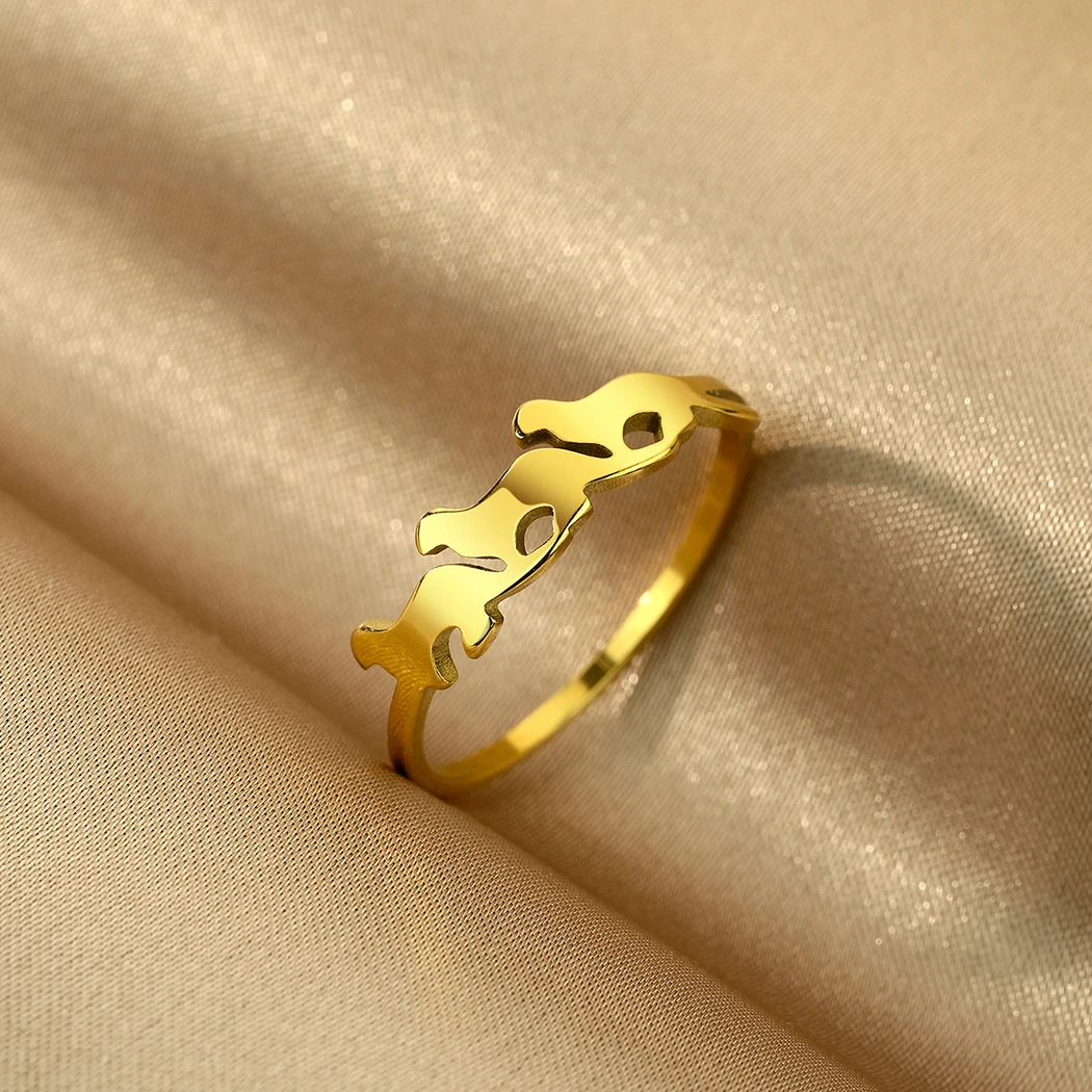 CHENGXUN Otter Ring Lover Jewelry Girlfriend Gift Pet Jewelry for Men and Women Birthday Party Anniversary Jewelry Gift