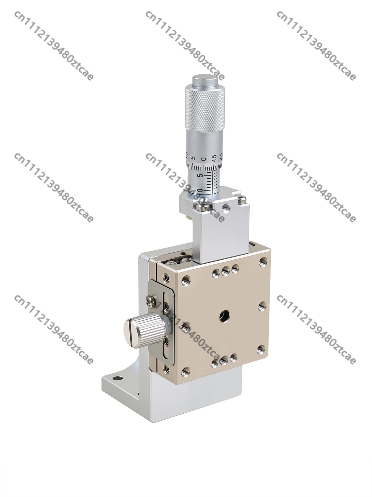 Z Axis Stainless Steel Vertical Lift Displacement Platform Manual Precision Fine Adjust Slide