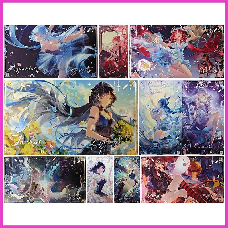 

Anime Goddess Story Rare SPR Collectible Card Furina Changli Nilou Robin Hu Tao Kamisato Ayaka Toys for boys Birthday Present
