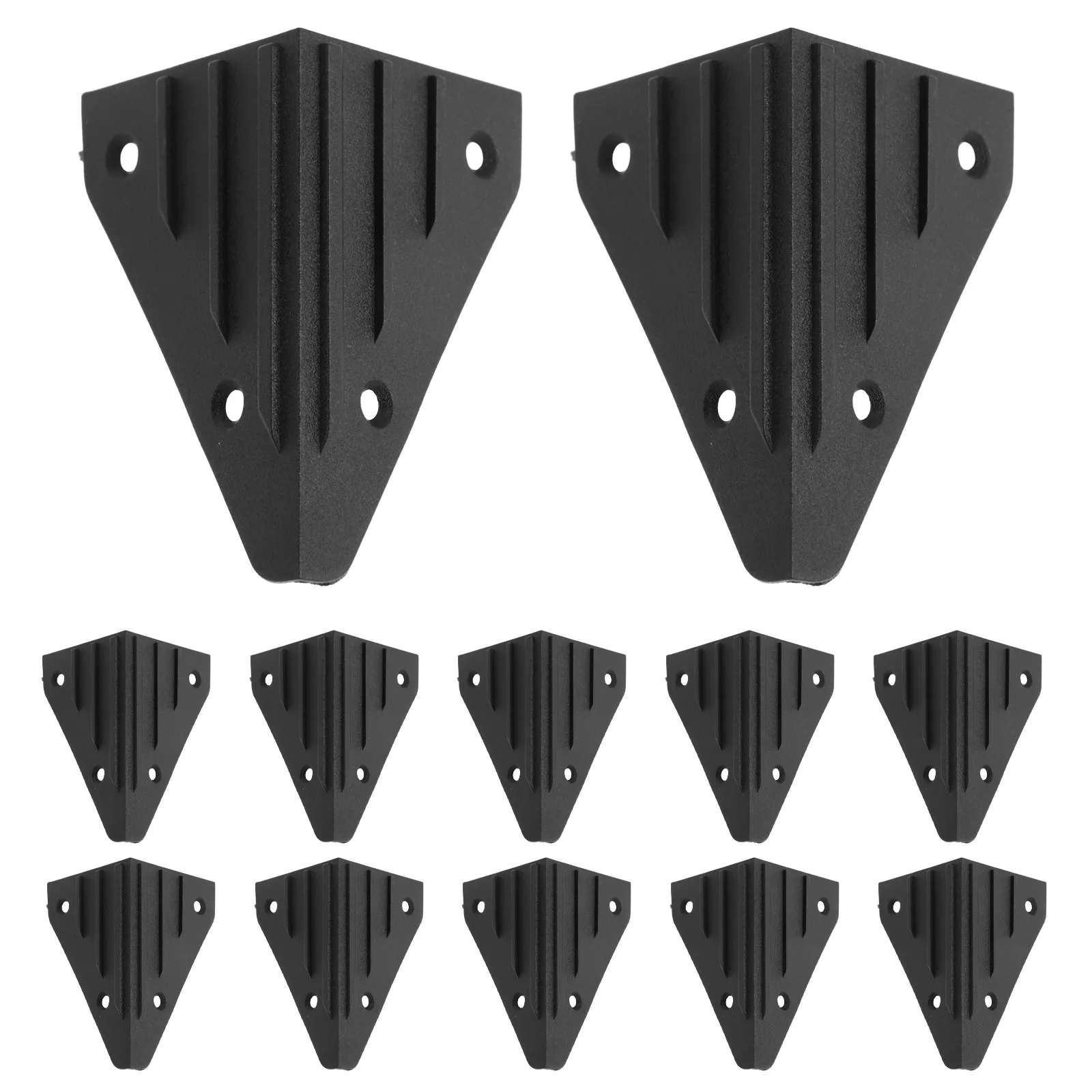 12Pcs Amp Corner Protectors with Screws Plastic Speaker Box Corner Guards for Home Entertainment Cabinet Subwoofer Edge Safety