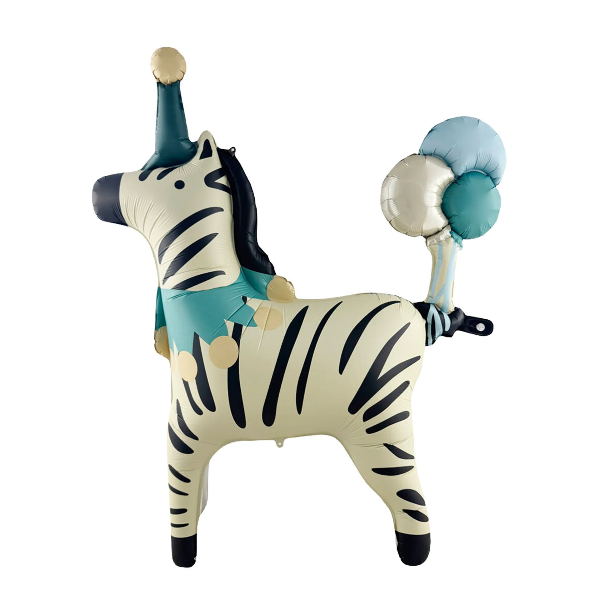 5pcs Circus Cartoon Animal Theme Balloon Bear Lion Aluminum Foil Balloon Monkey Tiger Happy Birthday Party Decoration