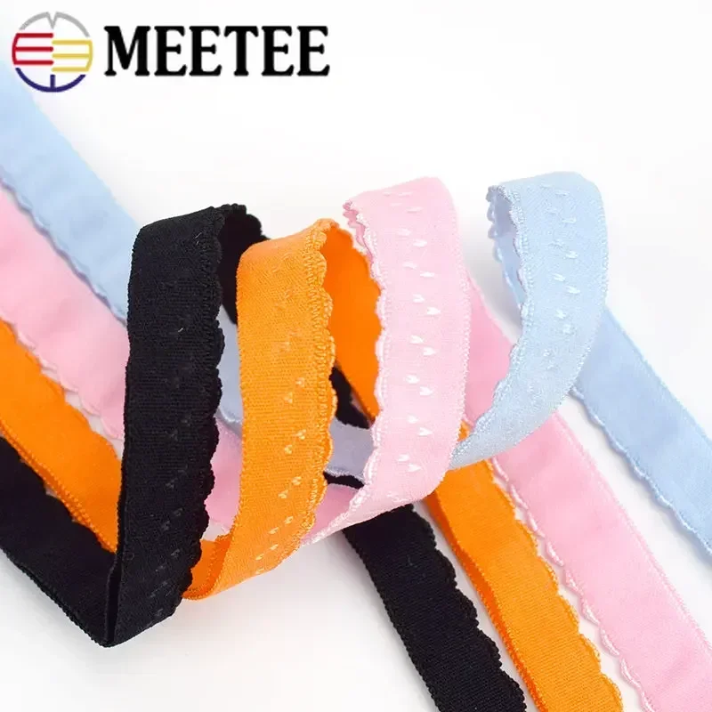 5/10M 11mm Nylon Elastic Band for Sewing Underwear Double-layered Edge Folding Rubber Bands Bra Shoulder Tape DIY Accessories