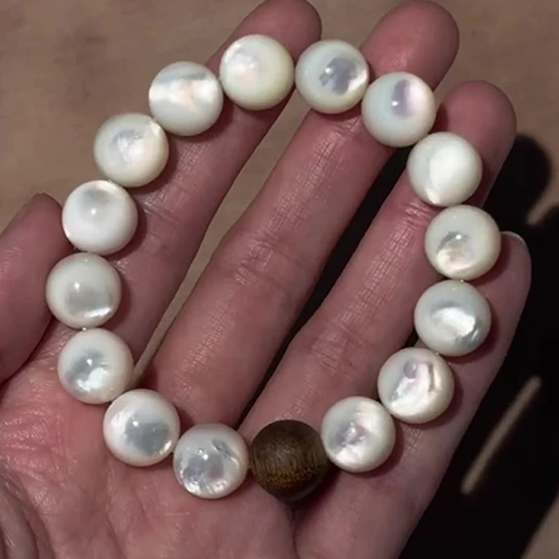 

Новый браслет из бисера в китайском стиле с белой ракушкой из агара, национальный стиль, высококачественные легкие роскошные украшения, подарки