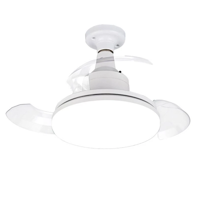 BBNV-Retractable Ceiling Fan With Lights,With Remote Control,Retractable Blades,Dimmable,For Bedroom Living Room Dining Room,