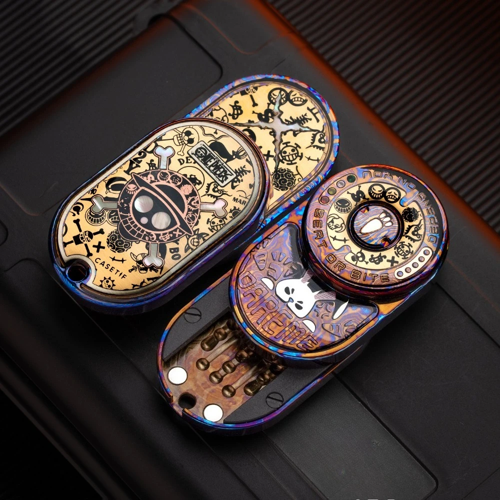 لعبة MOT EDC Rhythm Pro Pirate الميكانيكية الدوارة المعدنية Fidget Spinner EDC لتخفيف التوتر