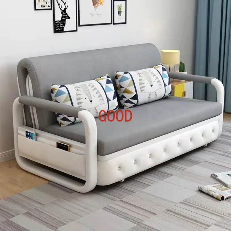 Design moderno sofá-cama com armazenamento, mobília da sala, salvar lugar, moda, 2023