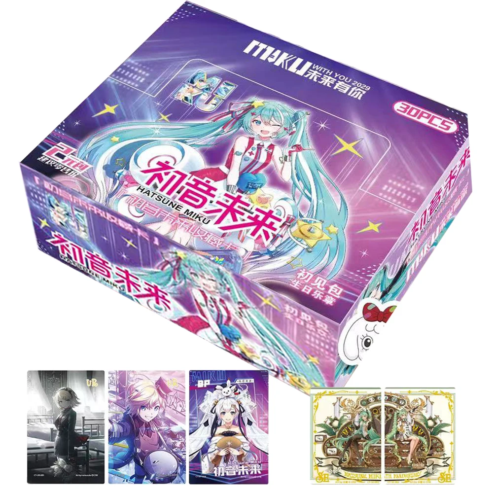 Original Hatsune Miku Card For Children Virtual Idol Japanese Singer Authentic Exquisite Limited Game Collection Card Kids Gifts