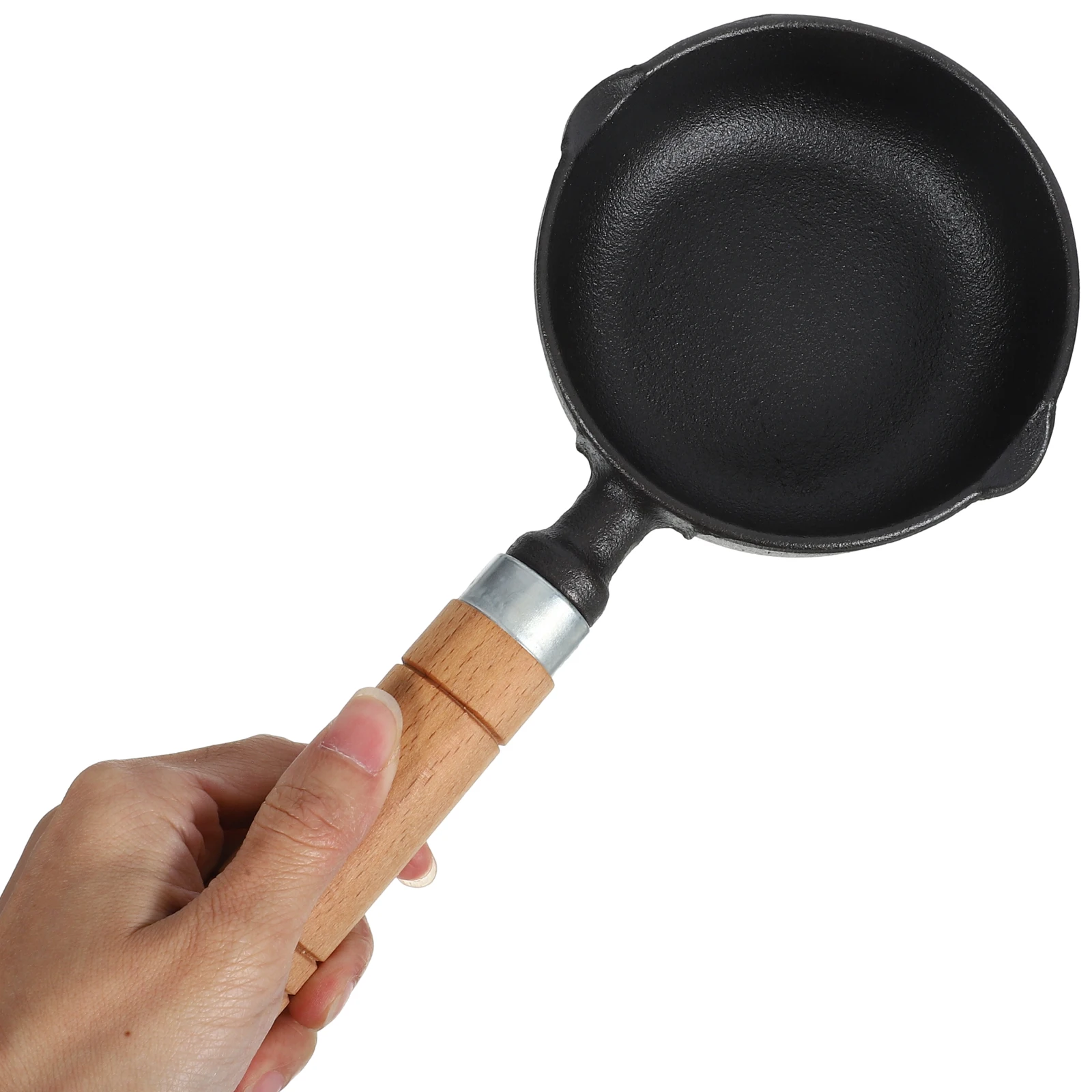 

Cast Iron Sauce Pan Mini Cooking Pot Deep Non Stick Melting Kitchen Tool Oil Heating Pan Small Metal Wok Compact Design Easy