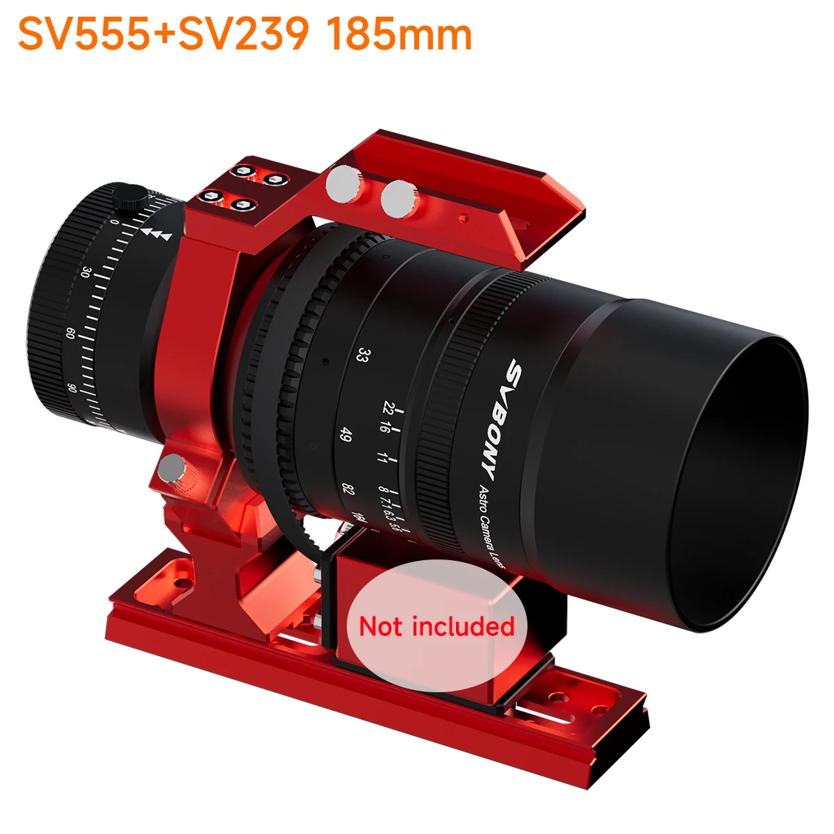 Svbony Neues Upgrade Astrofotografie-Teleskop APO SV555 und SV239 Schwalbenschwanzplatte Rot für Astrofotografie – Detail 2