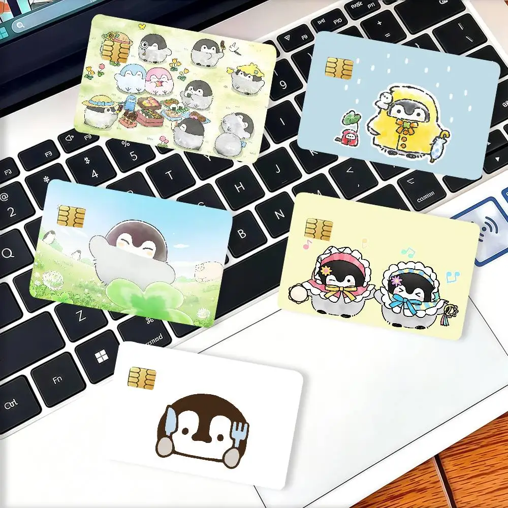 Cartoon K-Koupen C-chan Credit Card Decorative Card Stickers Suitable For Bank Cards Metro Transit Anti-scratch Gift 4PCS