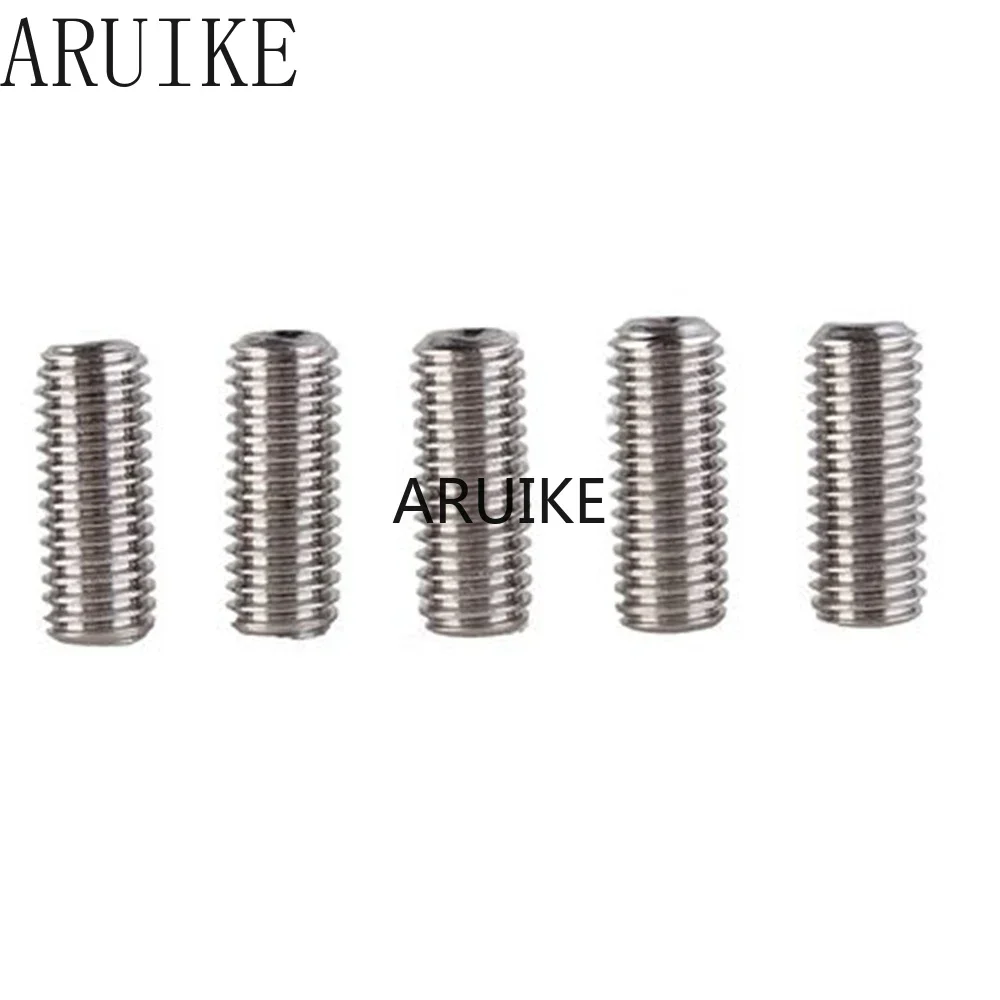 50pcs/Lot M5x20 mm M5*20  304 Stainless Steel Hex Socket Head Cap Screw Bolts set screws with cup point