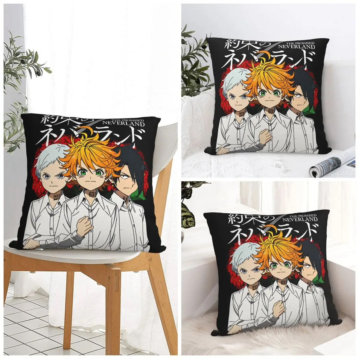 وعد نيفرلاند كيس وسادة إيما راي نورمان الثلاثي غطاء الوسادة غطاء وسادة سادات لكرسي أريكة ديكور المنزل