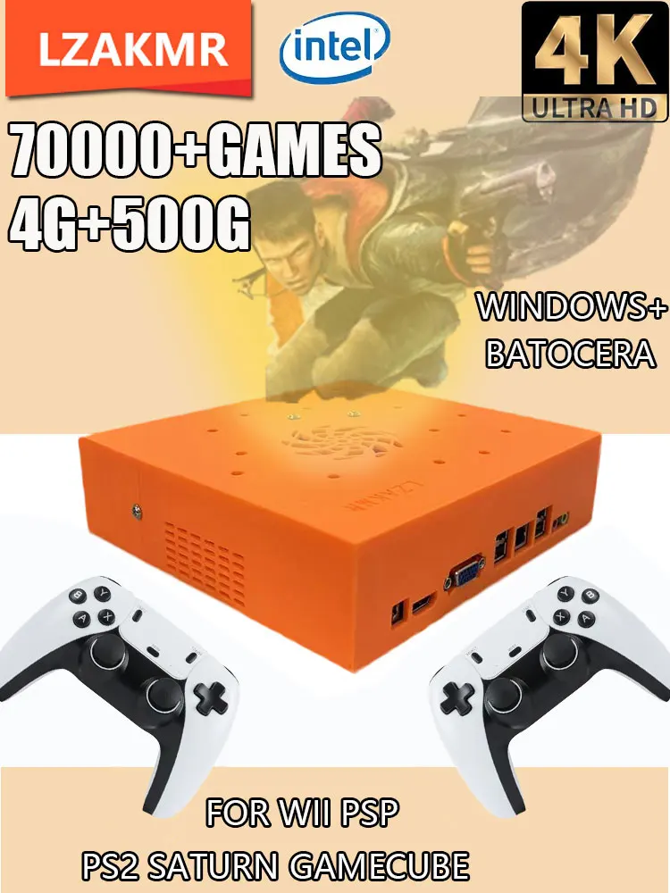 Konsola do gier retro z podwójnym systemem M8 I3-3110M |   1 TB HDD 70 000+ gier |   PS2 Wii PSP N64 SS |   Telewizor Plug & Play |   Bezprzewodowy kontroler — zdjęcie produktu 7