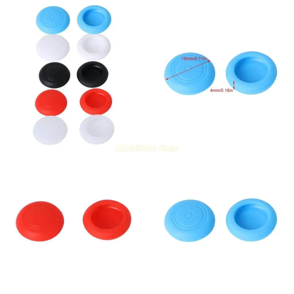 F62C 2 части/Set Antiplip Thumb Sticks Cover Silicone для защиты корпуса для NS Switch Belless Game Controller