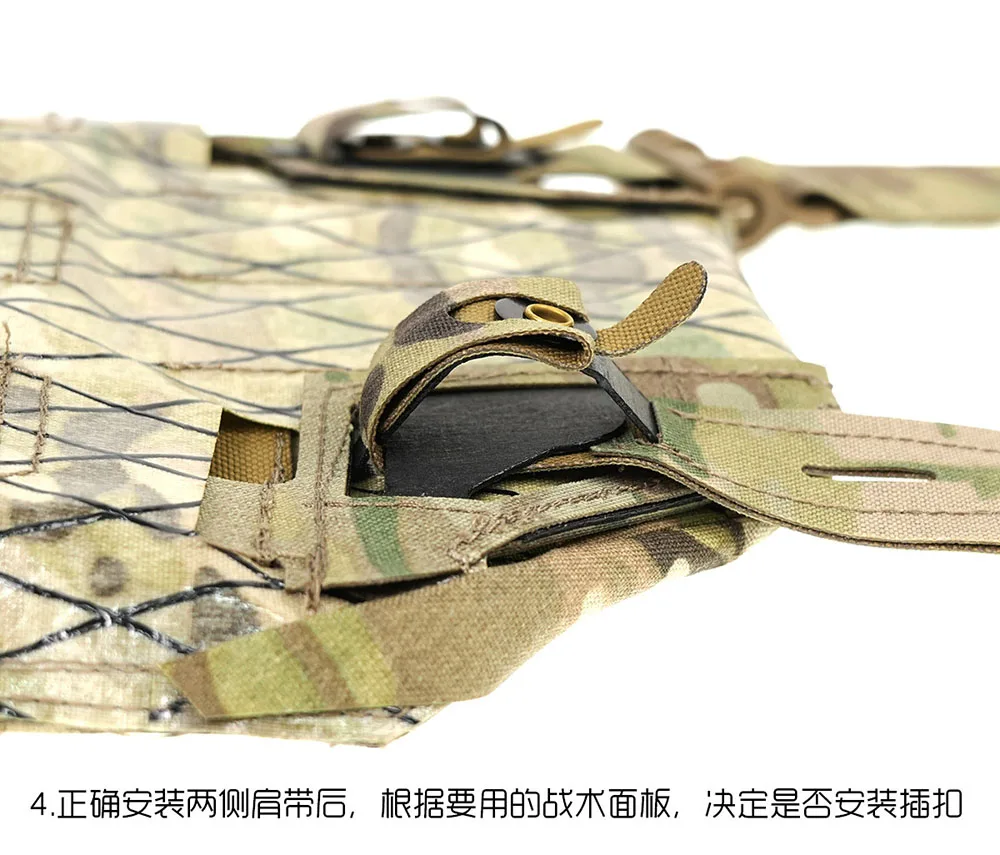 Neue M/L Modulare S-S-Style Taktische Plattenträgerweste Leichte Verstellbare Paintball-Trainings- und Jagdweste – Detail 10