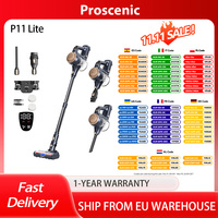 Proscenic P11 Lite Cordless Vacuum Cleaner, Deep Cleans, home, De-Tangles Hair Automatically, Max 28 kPa Suction, Up to 35min