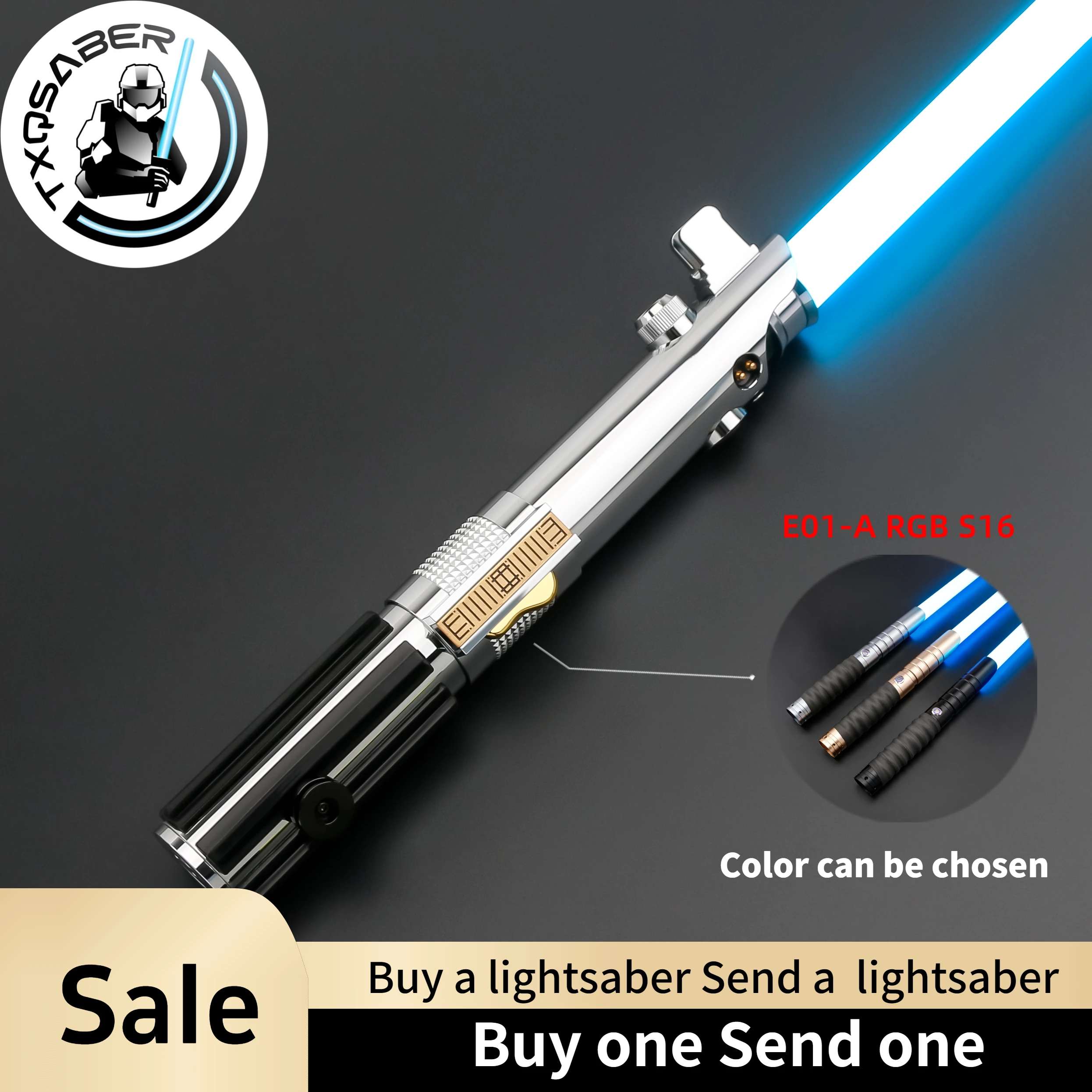 

TXQSABER Replica Lightsaber Anakin Series SDRGB Pixel Lasersword Heavy Dueling Metal Handle FOC Blaster Light Sword Cosplay Toys