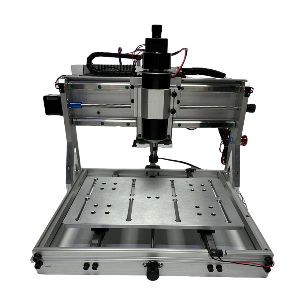 Full Aluminum Linear Guide Rail Mini CNC Router 3020 500W USB CNC Engraving Machine Limit Switch PCB Milling Cutting Machine