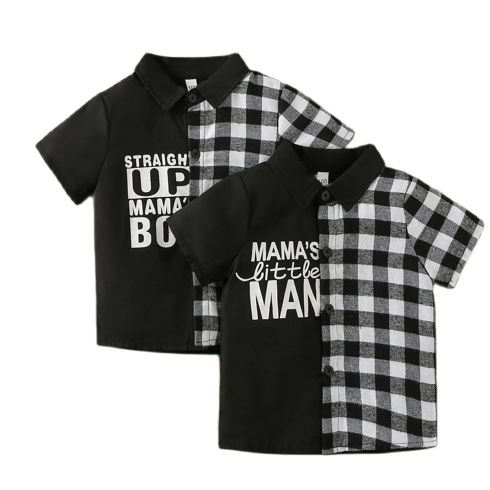 

Классическая клетчатая рубашка для маленьких мальчиков, Детская школьная одежда с коротким рукавом, детская одежда, свитер, топы для мальчиков, хлопковые рубашки