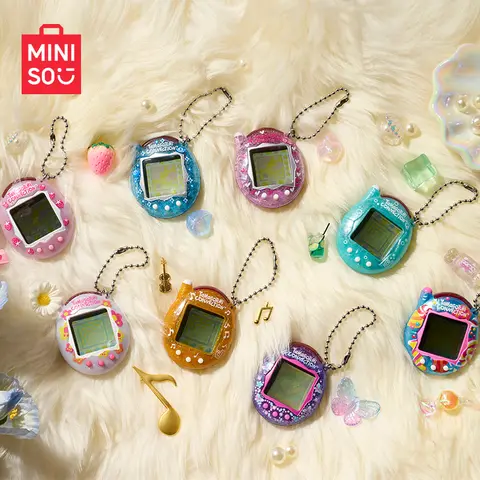 Original Tamagotchi Connection Electronic Pet Model Soda Flower Pink Light Blue Virtual Pet Game Console Birthday Gift Girls Toy
