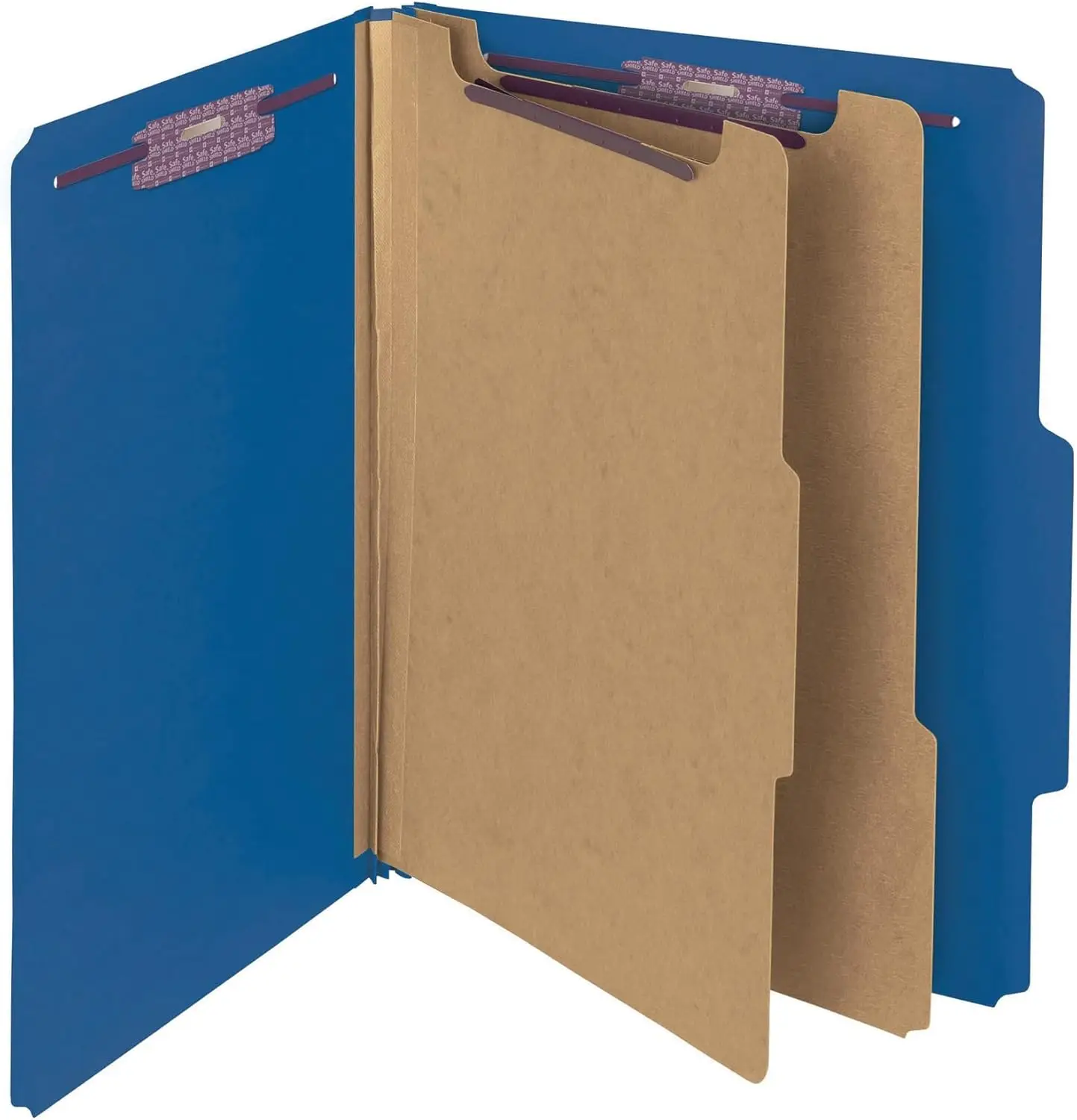 

Прочные расширяющиеся папки для документов с разделителями, формат Letter, темно-синие, 10 штук в упаковке, для надежного хранения документов