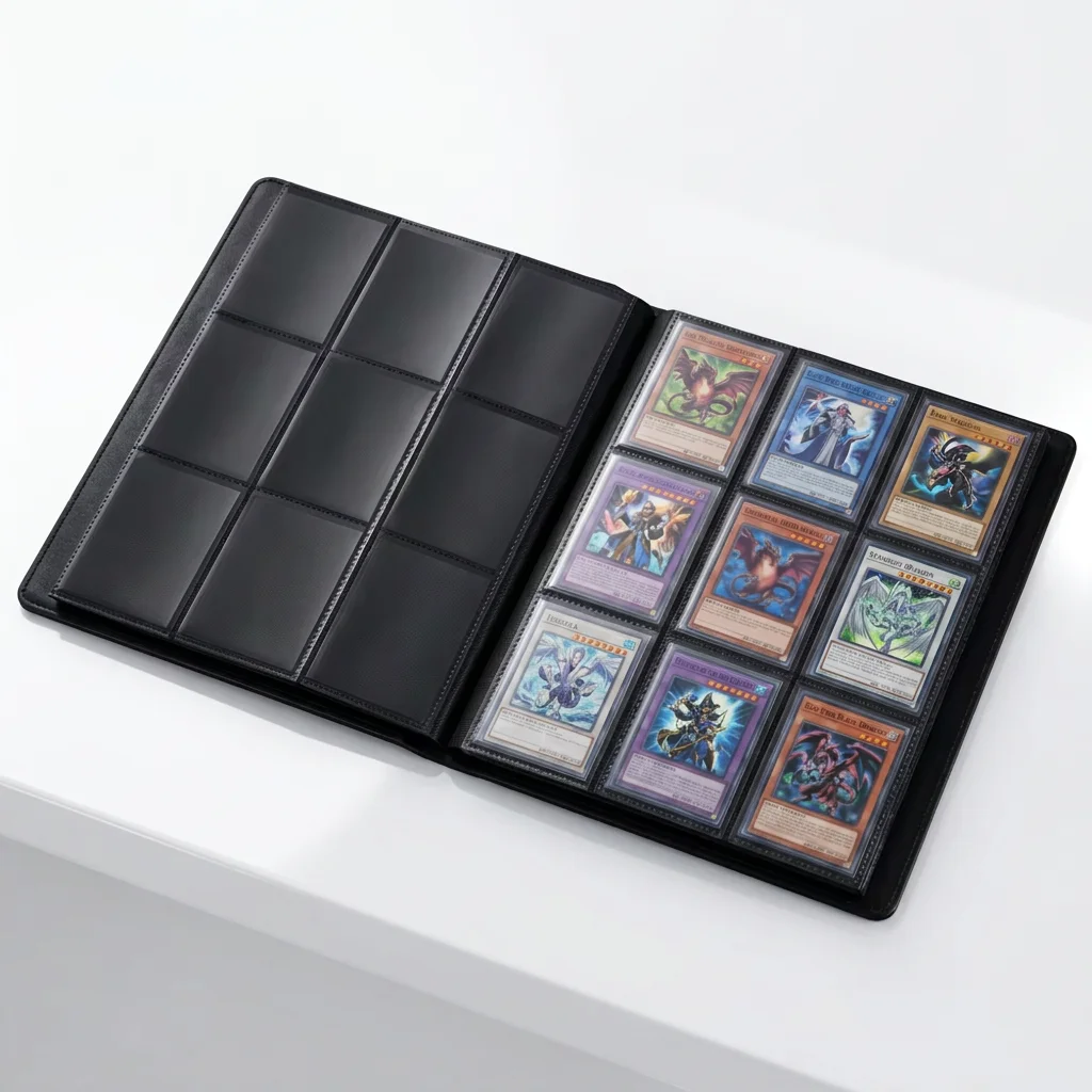 TCG card binder,9 pocket trading card holder side loading non-PVC card binder MTG/Yu-Gi-Oh/baseball Sports Cards,Photo Organizer
