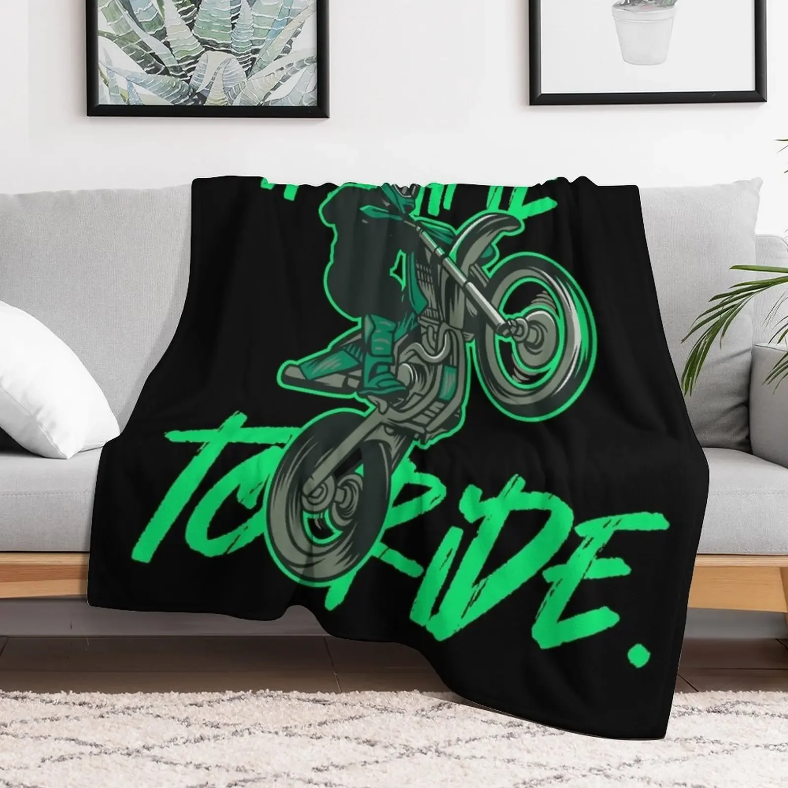 Motocross time to raide Throw Blanket Single Luxury Brand Winter beds Blankets