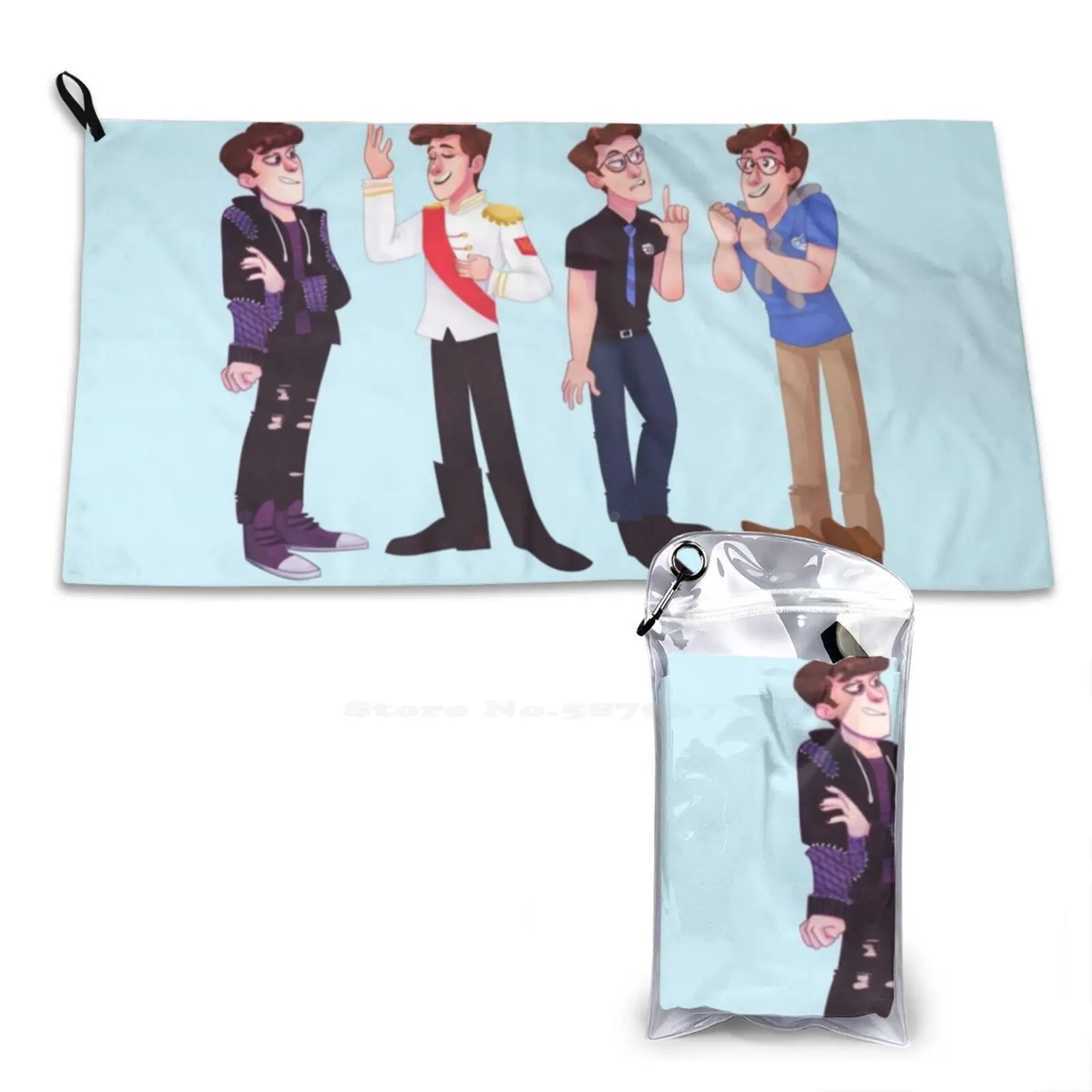 Sanders Sides Soft Towel Quick Dry Beach Towel Thomas Sanders Sanders Sides Roman Sanders Virgil Sanders Logan Sanders Patton