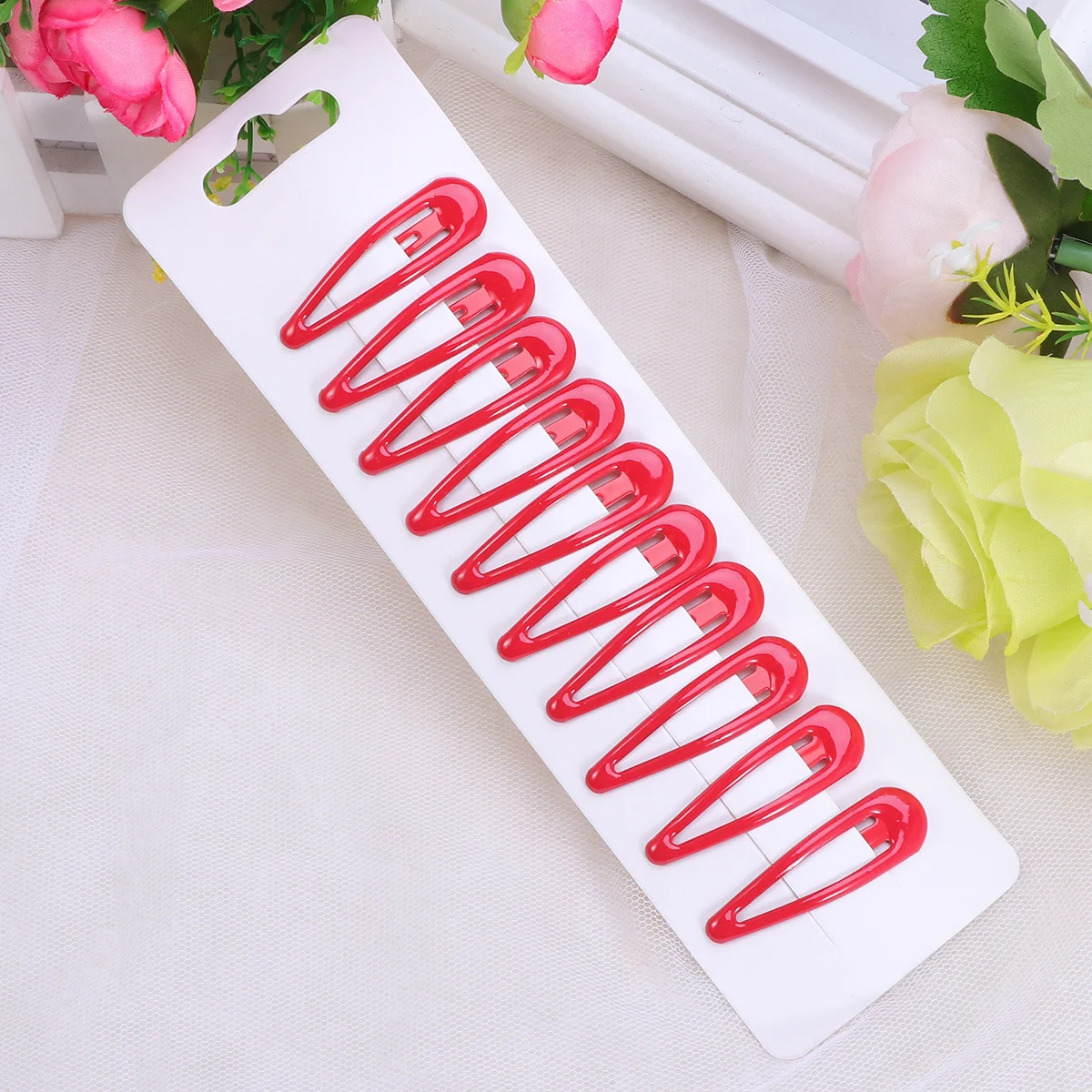 

50Pcs Colorful Metal Hair Clips Epoxy Snap Clips Animal Shaped Bright Hairpins Hair Accessories for