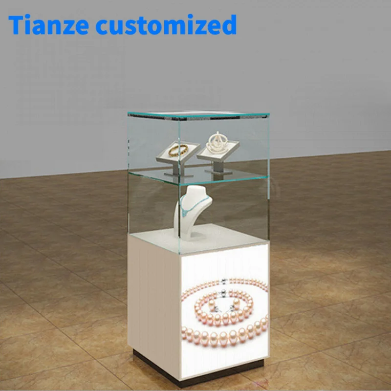 [Customized] fashion glass showcase jewellery showroom jewelry display counter used jewelry showcases