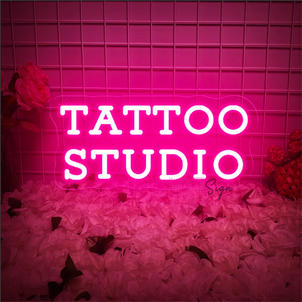 Tattoo Studio Neon Led Sign Tattoo Room Wall Art Decor LED Neon Lights USB Beauty Salon Decoration Tattoo Studio Neon Signs