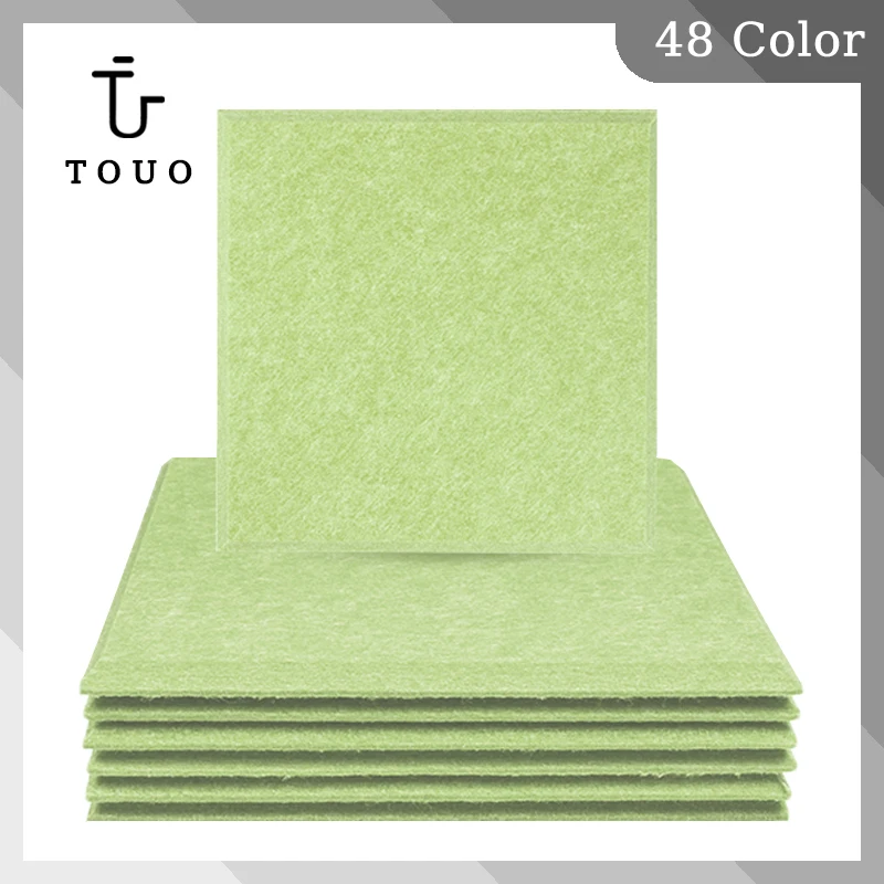 

TOUO 12 Pcs Square Soundproofing Wall Panels Sound Proof Acoustic Panel Study KTV Cinema Nursery Noise Insulation Wall Decor