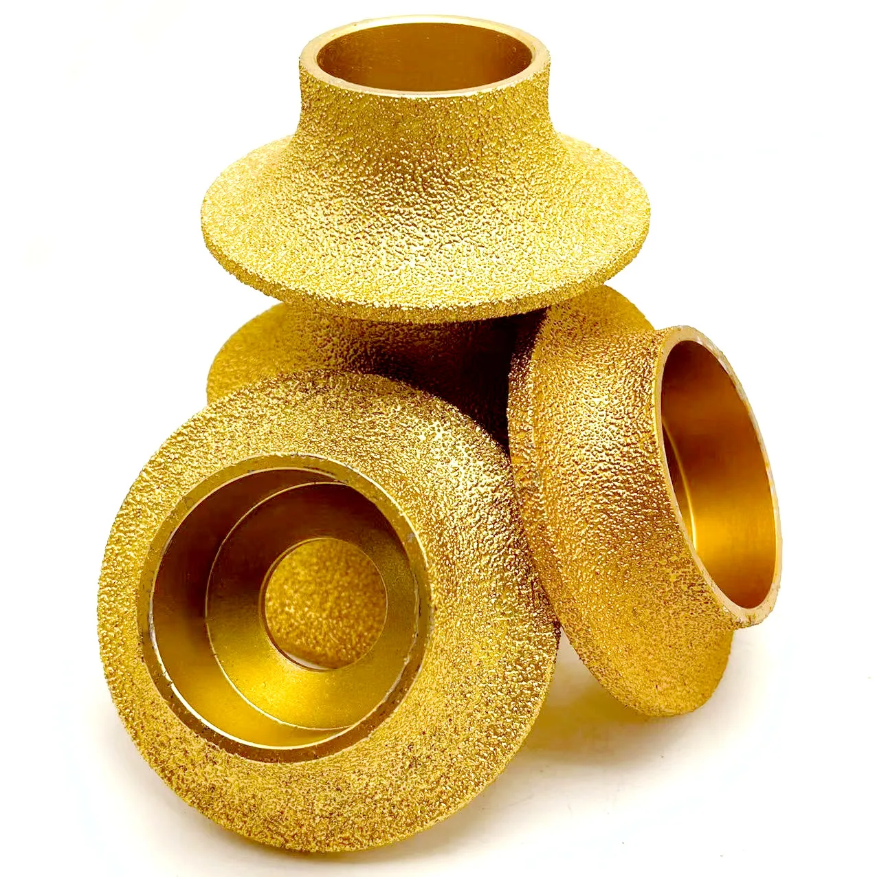 74mm*20 Brazing Diamonds Marble Edging Discs Angle Grinder Grinding Wheel 1/4 Round Hand Profile Wheel