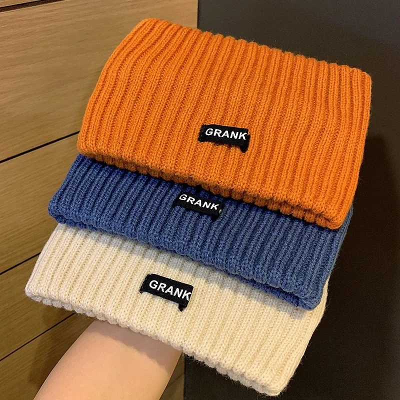 

[3 шт.] вязаная повязка на голову, головной убор с хвостиком, спортивная повязка на голову, осенне-зимняя женская шерстяная шапка с широкими краями и буквами