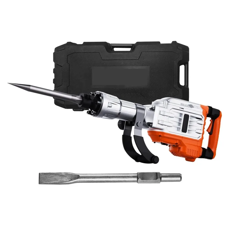 Demolition Jack Hammer Concrete Breaker 4500W Electric Hammer 2 Chisel Bits Powerful Demolition Drills & Hammers