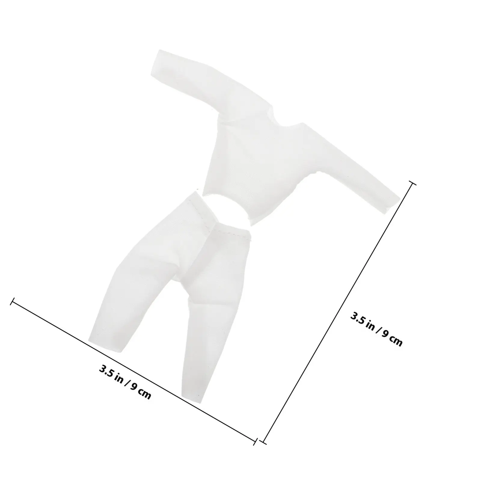 Ob11 가을 착용 기본 셔츠 흰색 탄성 로우 칼라 긴 소매 얼룩 방지 의류 1:12 스케일 섬세한 어린이용