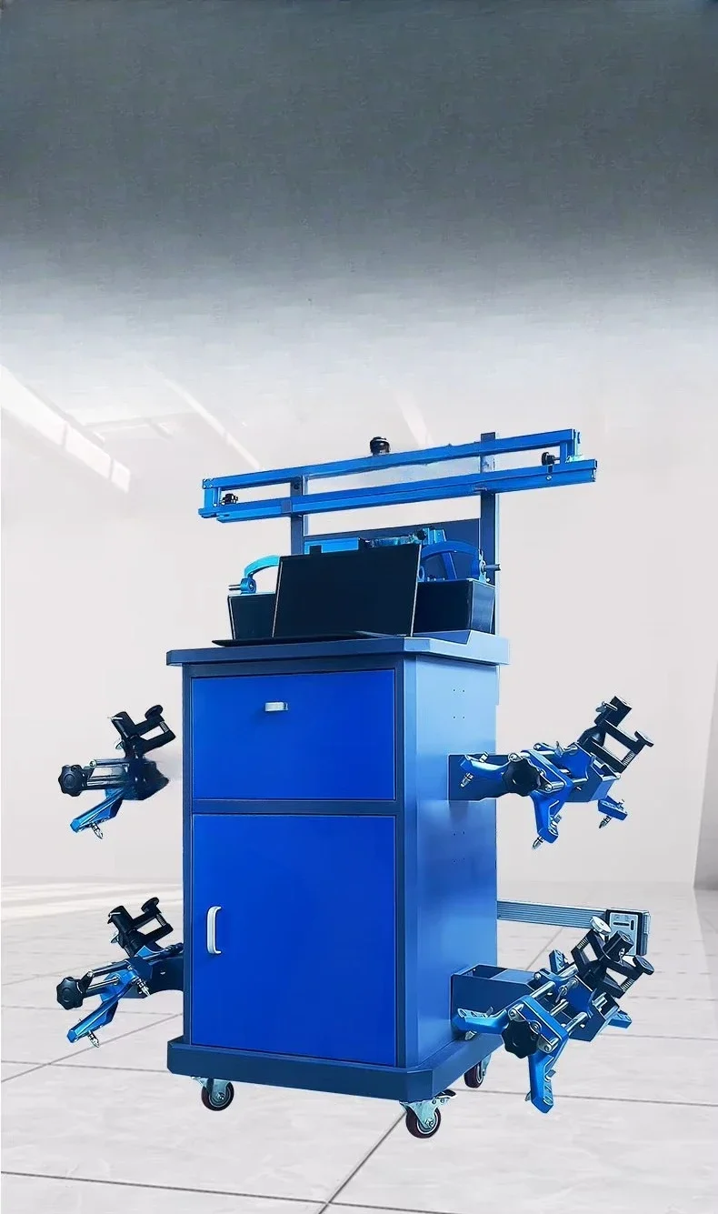 Heavy truck alignment system based on OBC wheel service equipment 3D imaging technology