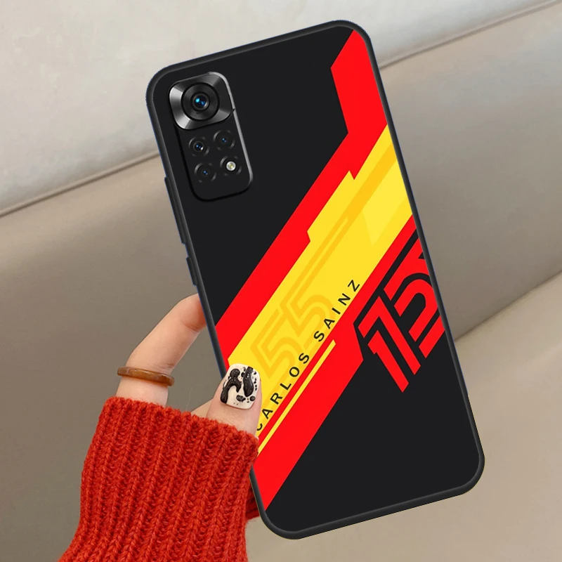 Carlos Sainz Phone Case For Xiaomi Redmi Note 8 9 10 11 12 Pro 11S 10S 9S 8T Redmi 10A 10C 9A 9C Cover