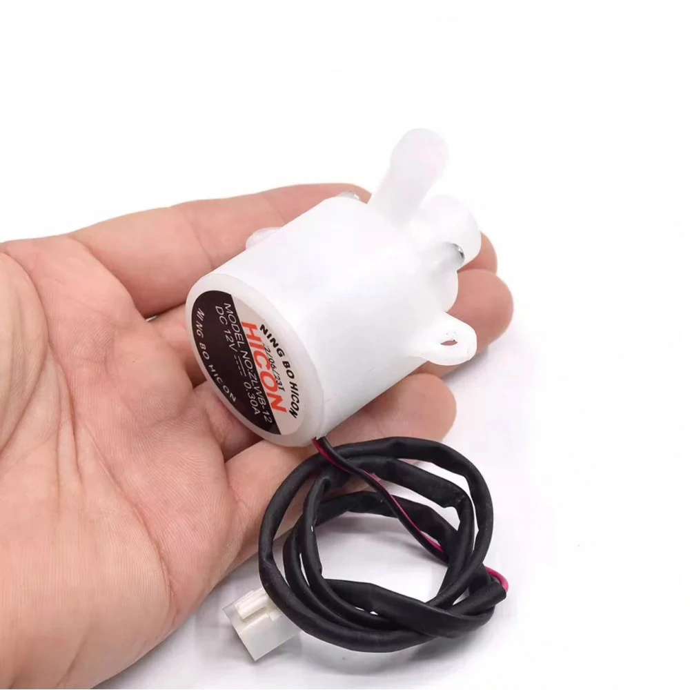 HZB-12A/25BF DC5V-12V Brushless Impeller Pump Water Pumping Circulation Pump 1.5-2.5L/Min Small Water Pump for Ice Makers