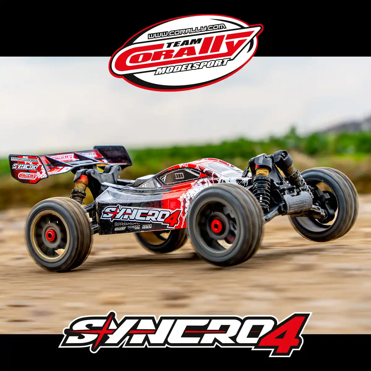 Team Corally SYNCRO4 1/8 RC Car 4S Brushless High Speed 4WD Off-road Climbing Crawler Vehicle Electric Remote Control Model Toy