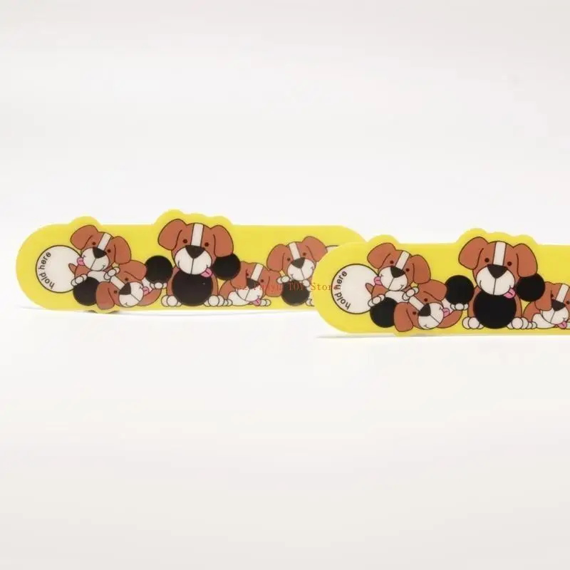 96GC 5PCS Striscia termometro frontale per bambini Adesivi per temperatura della febbre dei cartoni animati per bambini