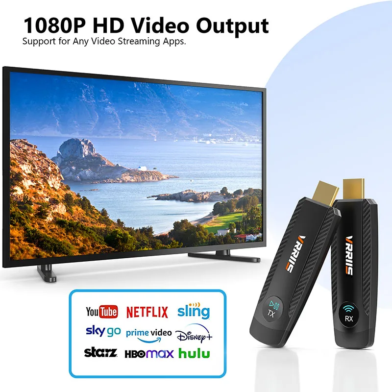 

5G 1080P 100M Type-C беспроводной удлинитель для HDMI видеоприемник передатчик для Ipad камеры ноутбука ПК телефон к ТВ монитор проект